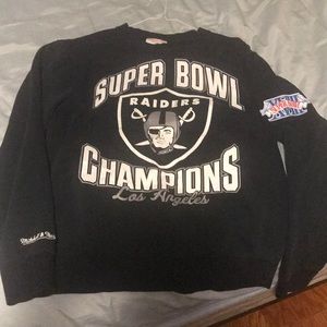 Raiders SuperBowl Pullover Crewneck Size Large